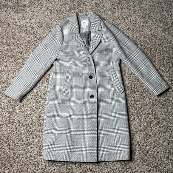 Abercrombie & Fitch Dad Coat Size Large Petite - Picture 3 of 10
